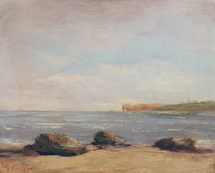 Der Strand von Etretat, 1872